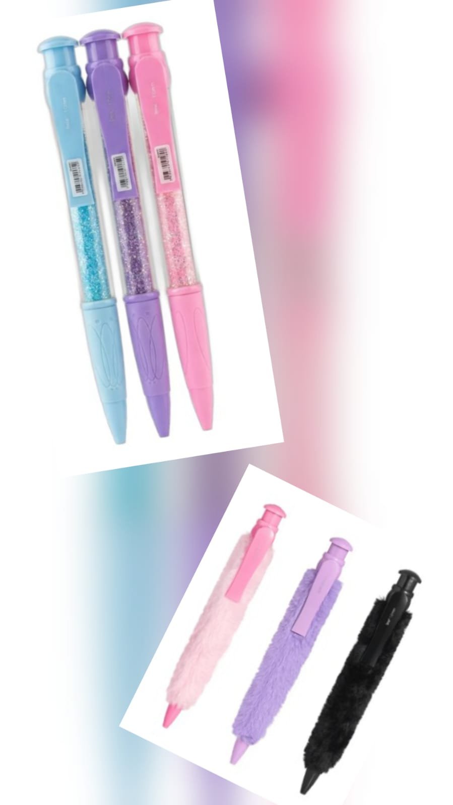 Caneta 1.0 Infinity Shine e Plush Colorida Brw